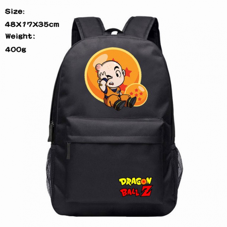Dragon Ball Kuririn Anime 600D Canvas Backpack 48X17X35CM 400G