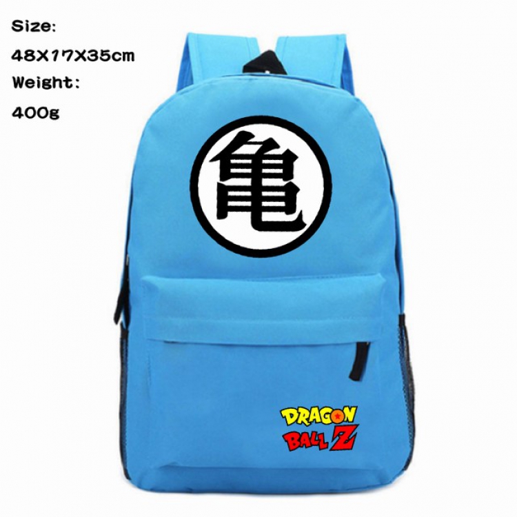 Dragon Ball  Blue Anime 600D Canvas Backpack 48X17X35CM 400G