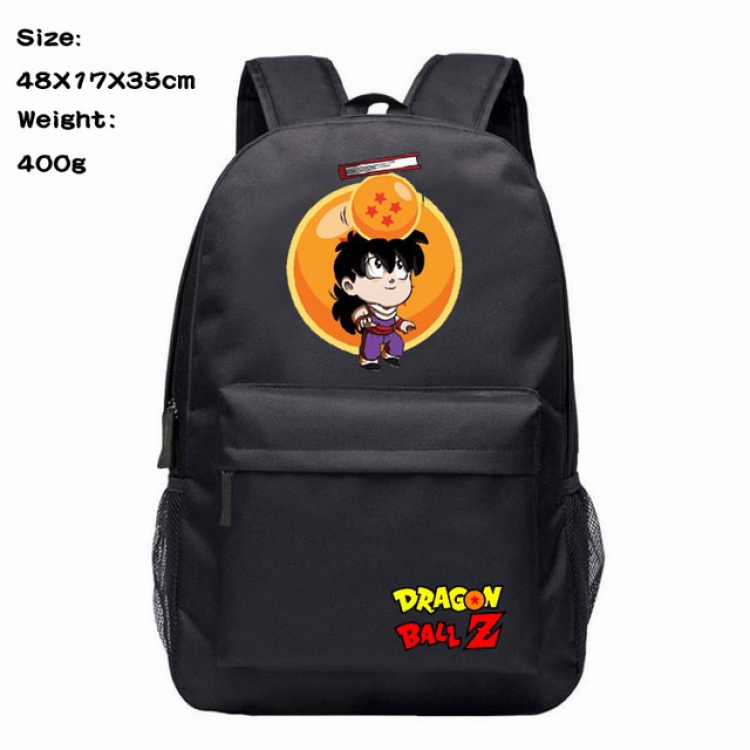 Dragon Ball Black Anime 600D Canvas Backpack 48X17X35CM 400G