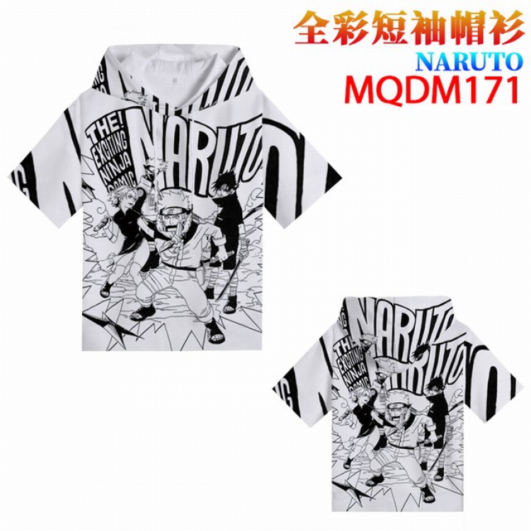 NarutoFull Color Printing Short sleeve T-shirt M L XL XXL XXXL MQDM165 Full Color Printing Short sleeve T-shirt M L XL X