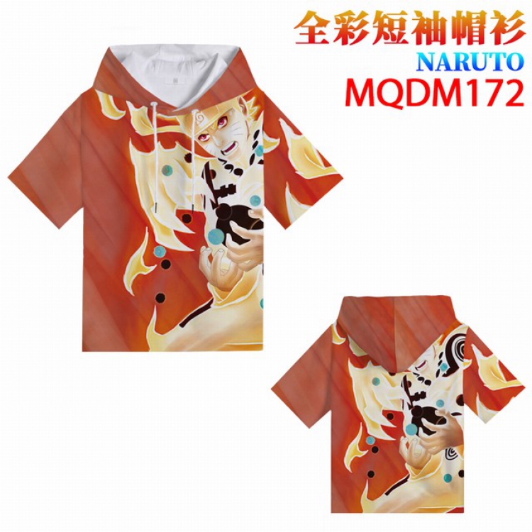 Naruto Full Color Printing Short sleeve T-shirt M L XL XXL XXXL MQDM165 Full Color Printing Short sleeve T-shirt M L XL 