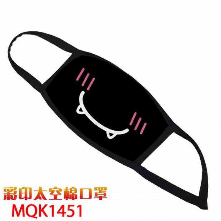 Facial expression Color printing Space cotton Masks price for 5 pcs MQK1451