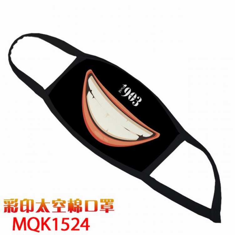 Facial expression Color printing Space cotton Masks price for 5 pcs MQK1524