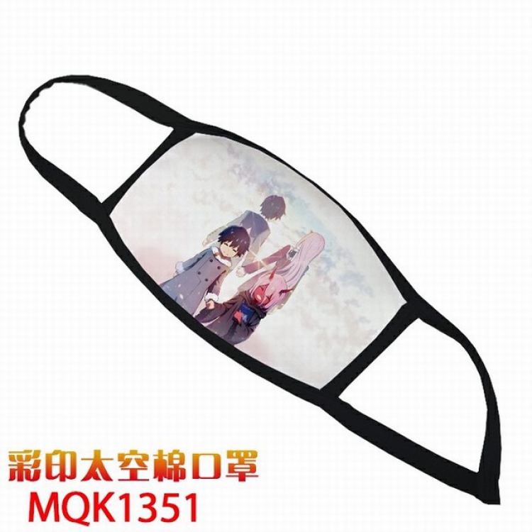 DARLING in the FRANKXX Color printing Space cotton Masks price for 5 pcs MQK1351