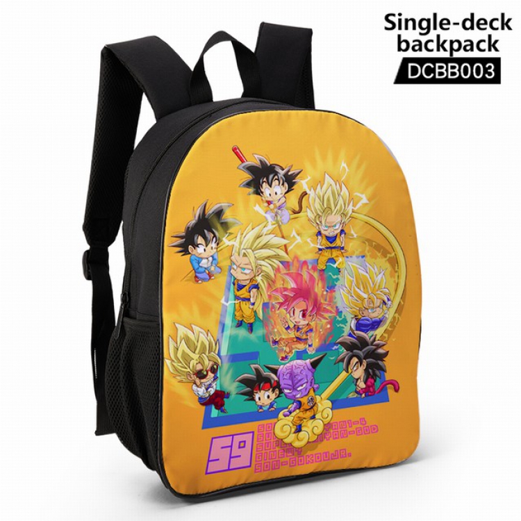 DCBB003-Dragon Ball Anime waterproof single-deck backpack 28.5X13X37CM