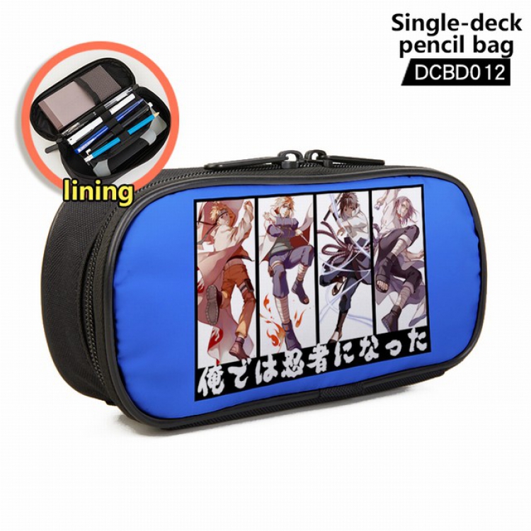 Naruto Anime single layer waterproof pen case 25X7X12CM -DCBD012