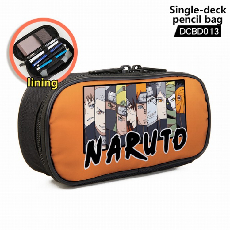 Naruto Anime single layer waterproof pen case 25X7X12CM -DCBD013