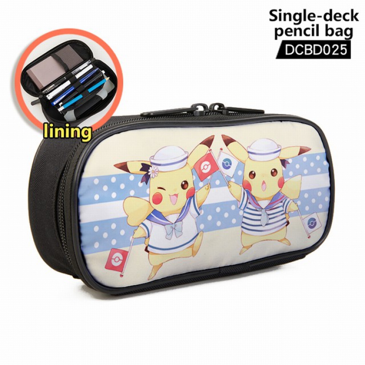 Pokemon Anime single layer waterproof pen case 25X7X12CM -DCBD025