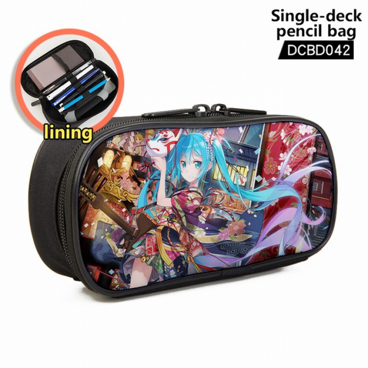 Vocaloid Anime single layer waterproof pen case 25X7X12CM -DCBD042