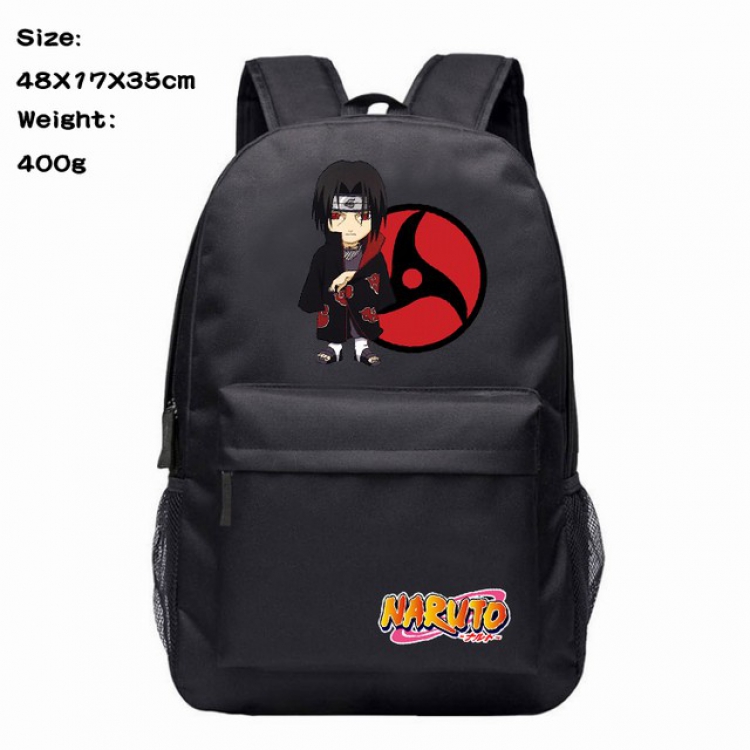 Naruto Uchiha Itachi Anime 600D Canvas Backpack 48X17X35CM 400G