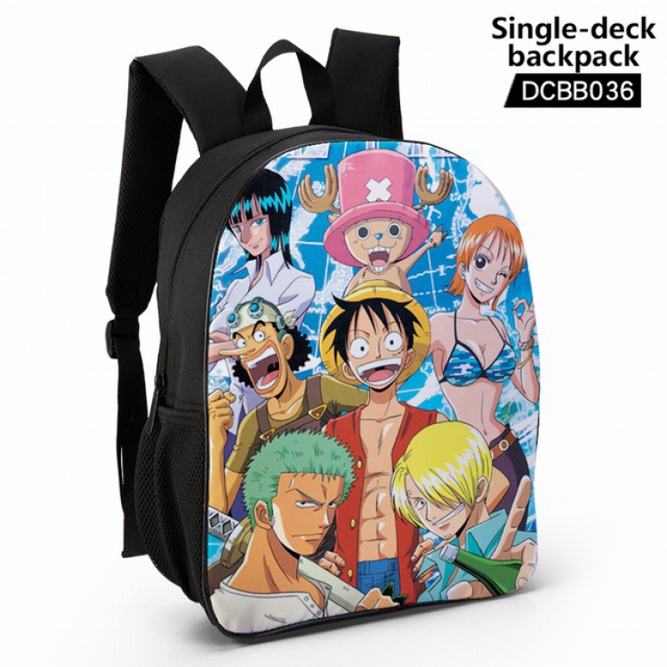 DCBB036-One Piece Anime waterproof single-deck backpack 28.5X13X37CM