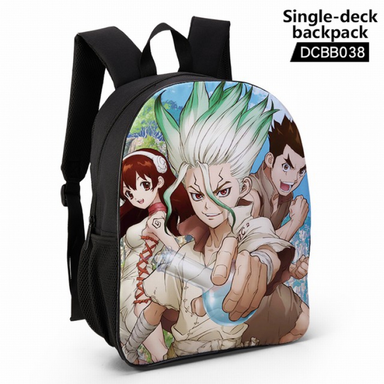 DCBB038-Dr.Stone Anime waterproof single-deck backpack 28.5X13X37CM