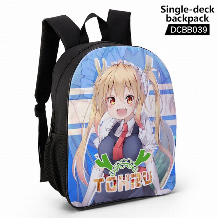 DCBB039-Miss Kobayashis Dragon Maid Anime waterproof single-deck backpack 28.5X13X37CM