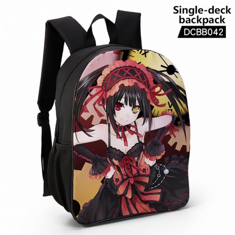 DCBB042-Date-A-Live Anime waterproof single-deck backpack 28.5X13X37CM