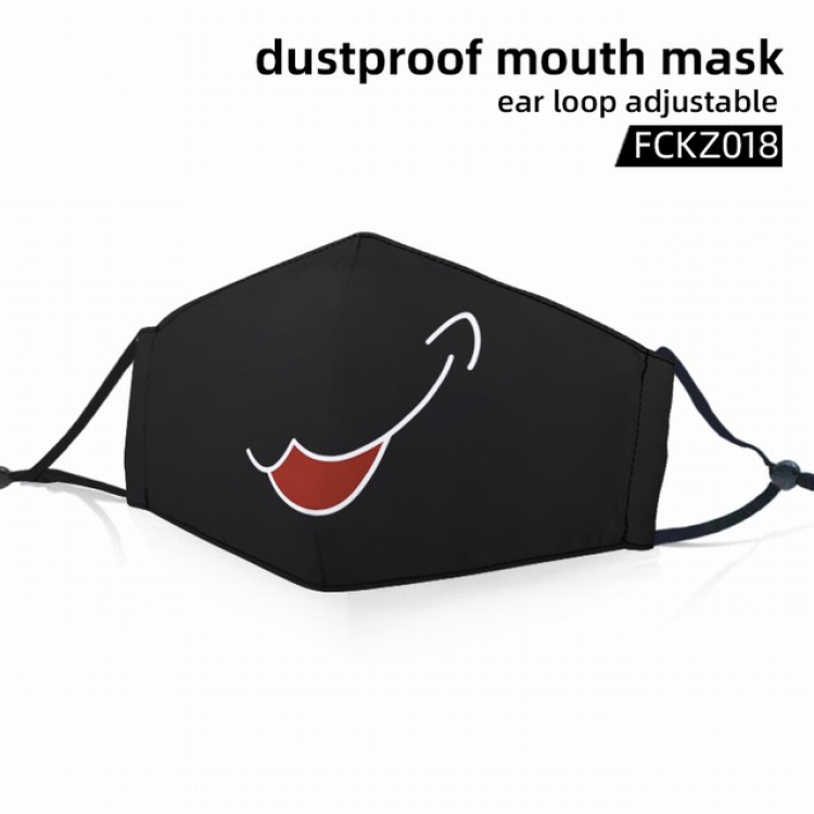 FCKZ018-Dustproof mouth mask ear loop adijustable a set price for 5 pcs