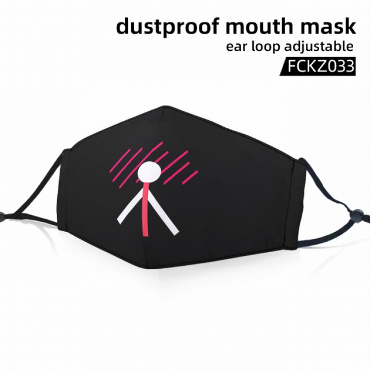 FCKZ033-Dustproof mouth mask ear loop adijustable a set price for 5 pcs