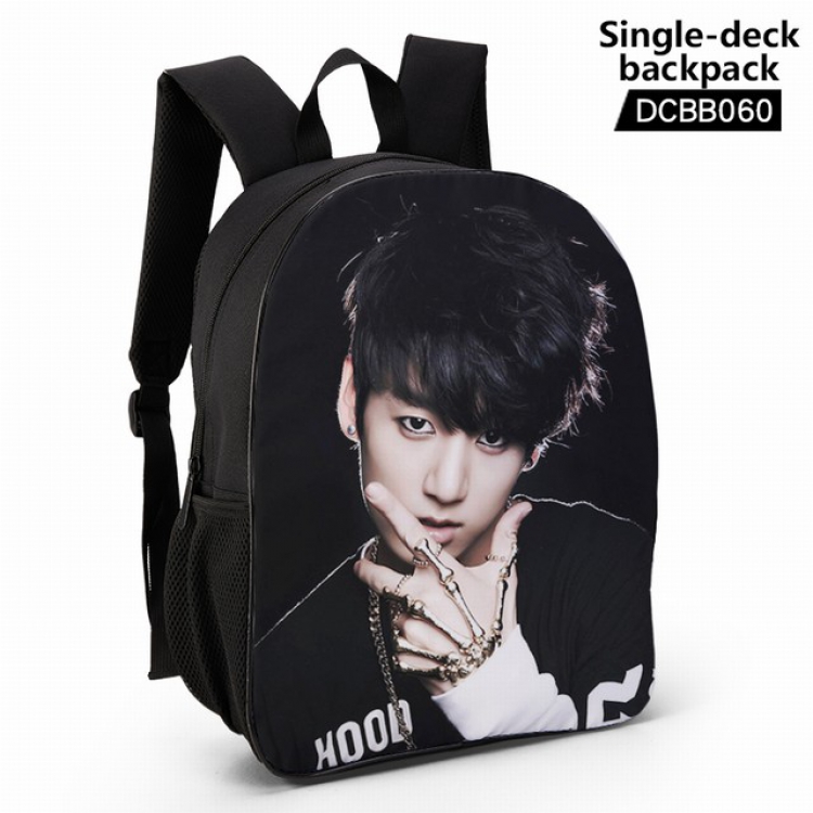 DCBB060-BTS Anime waterproof single-deck backpack 28.5X13X37CM