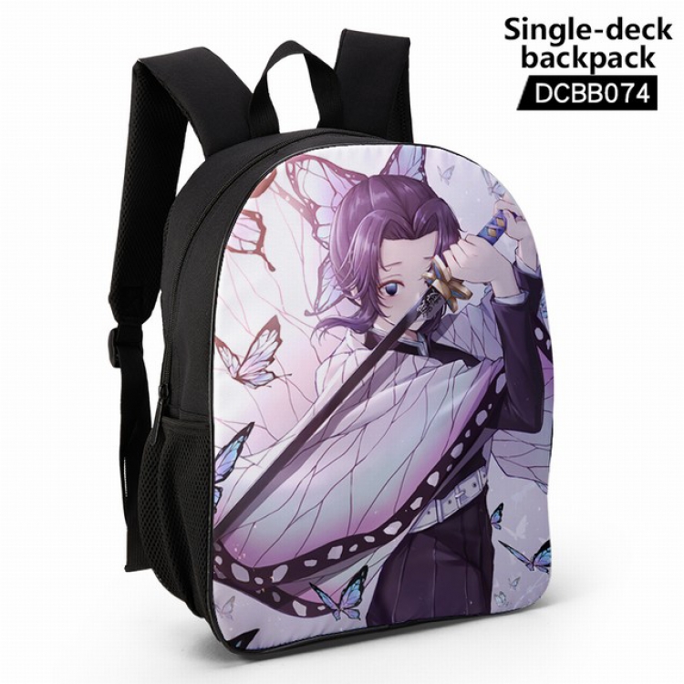 DCBB074-Demon Slayer Kimets Anime waterproof single-deck backpack 28.5X13X37CM