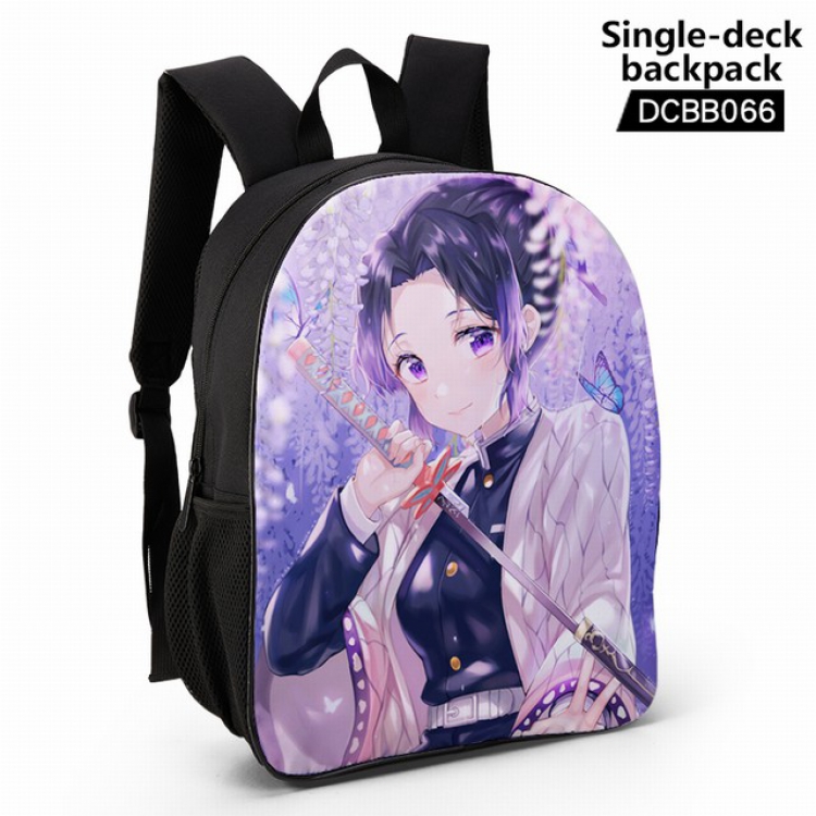 DCBB066-Demon Slayer Kimets Anime waterproof single-deck backpack 28.5X13X37CM