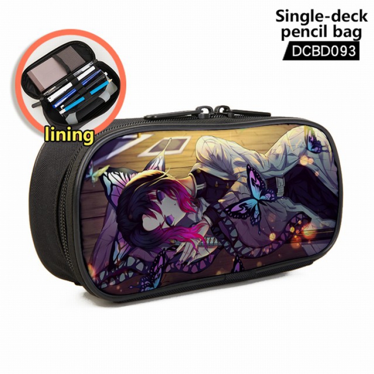 Demon Slayer Kimets Anime single layer waterproof pen case 25X7X12CM -DCBD093