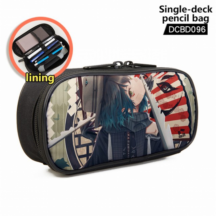 Demon Slayer Kimets Anime single layer waterproof pen case 25X7X12CM -DCBD096