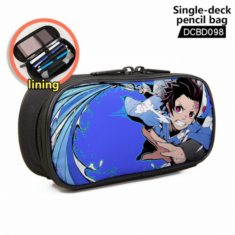 Demon Slayer Kimets Anime single layer waterproof pen case 25X7X12CM -DCBD098