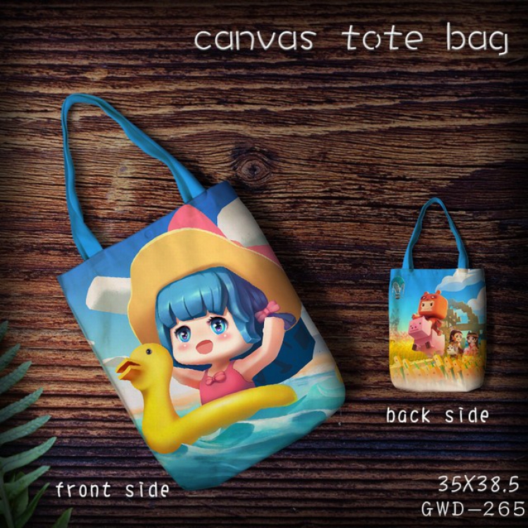 GWD265-Mini World Canvas tote bag 35X38.5CM (Can be customized for a single model)