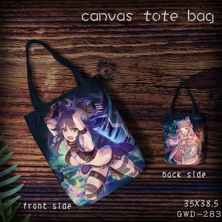 GWD283-Re:Dive Canvas tote bag 35X38.5CM (Can be customized for a single model)