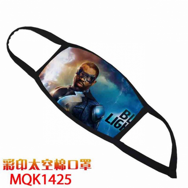 Black Lightning Color printing Space cotton Masks price for 5 pcs MQK1425