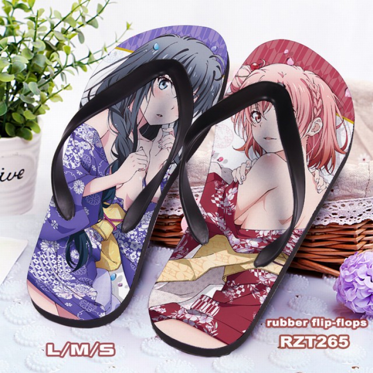 Yahari ore no seishun rabu kome wa machigatte iru Cloth surface Flip-flops slipper S.M.L RZT265