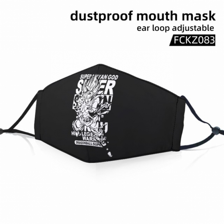 FCKZ083-Dustproof mouth mask ear loop adijustable a set price for 5 pcs