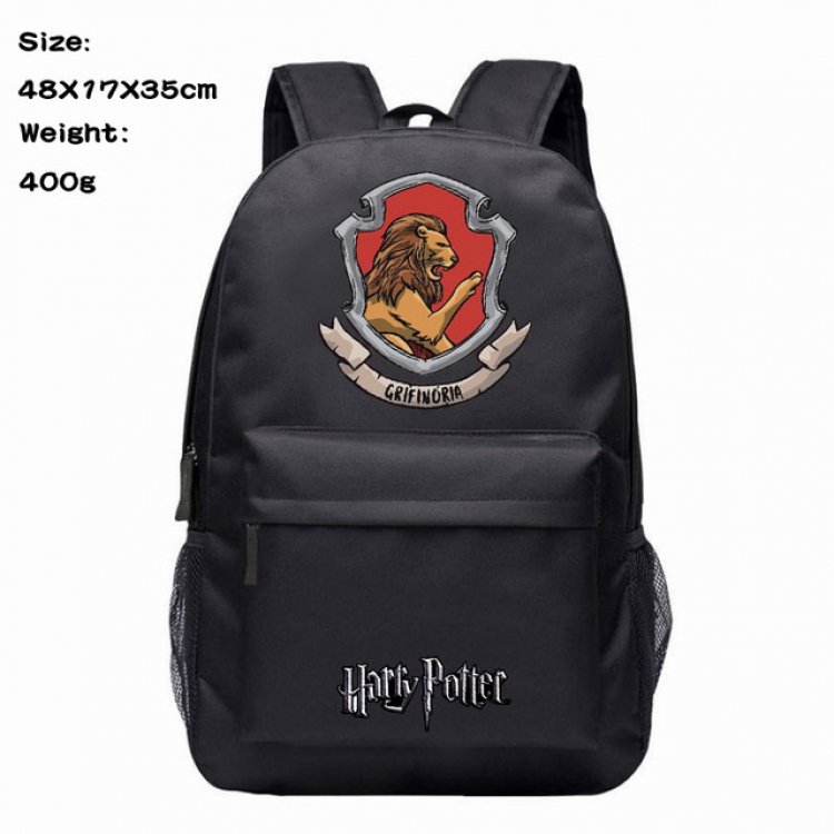 Harry Potter Anime 600D Canvas Backpack 48X17X35CM 400G