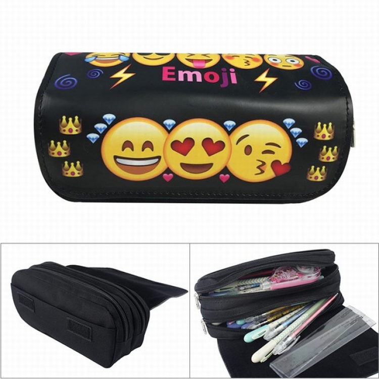 Anime double layer multifunctional canvas pencil bag wallet  20X9X6.5CM 100G