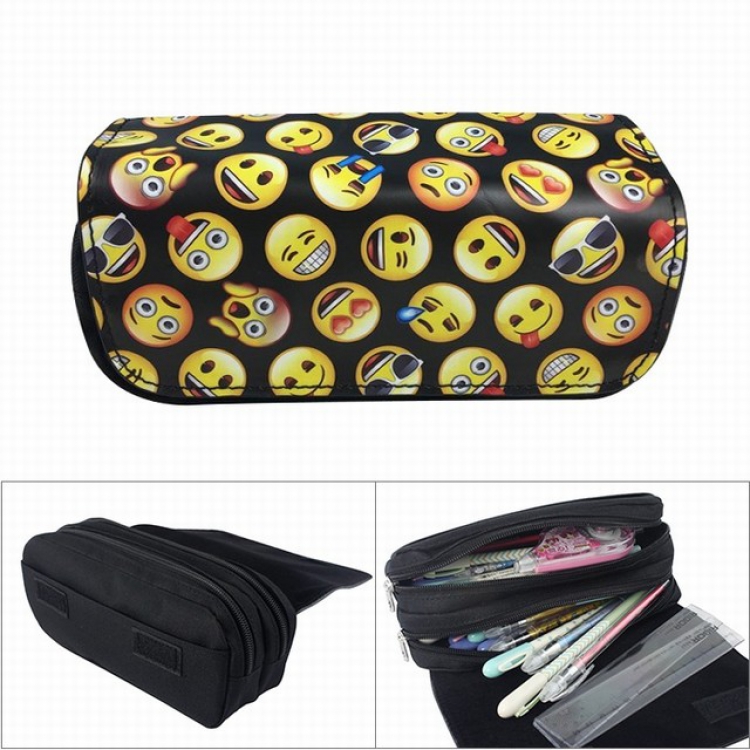 Anime double layer multifunctional canvas pencil bag wallet  20X9X6.5CM 100G