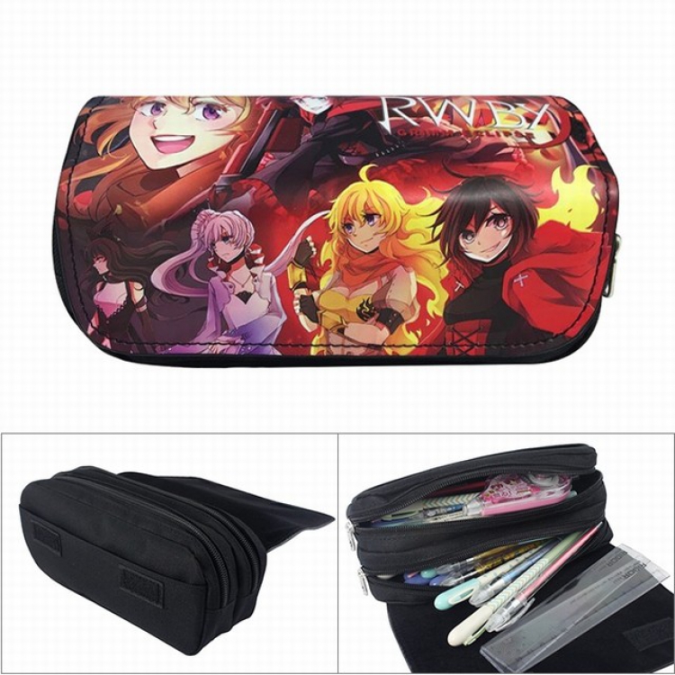 RWRY Anime double layer multifunctional canvas pencil bag wallet  20X9X6.5CM 100G
