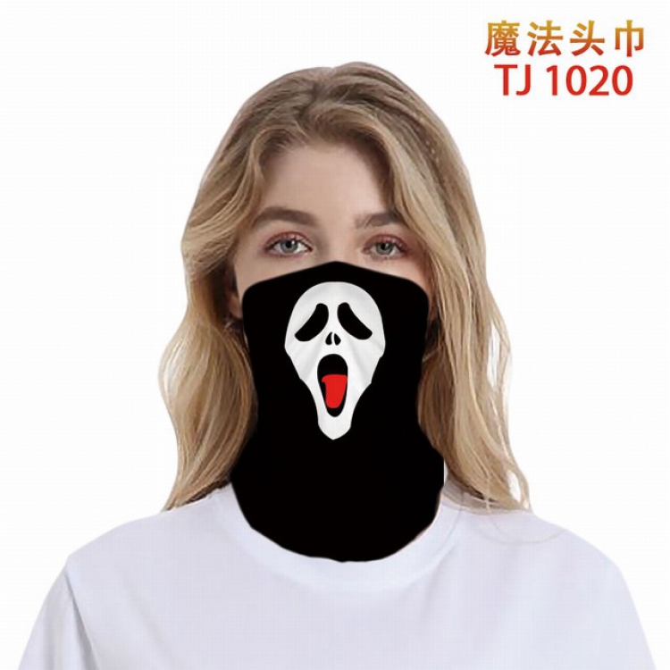 TJ-1020-Personalized color printing magic turban scarf