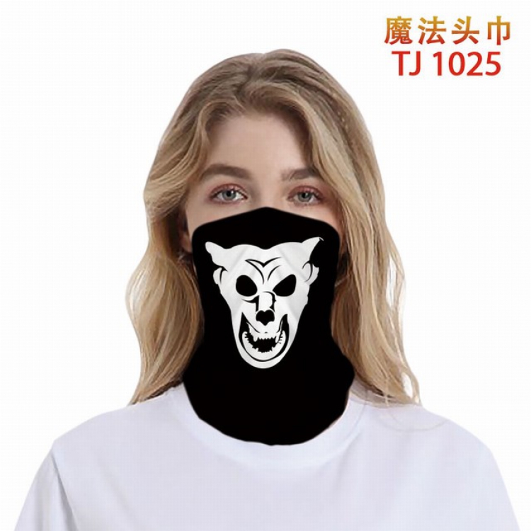 TJ-1025-Personalized color printing magic turban scarf