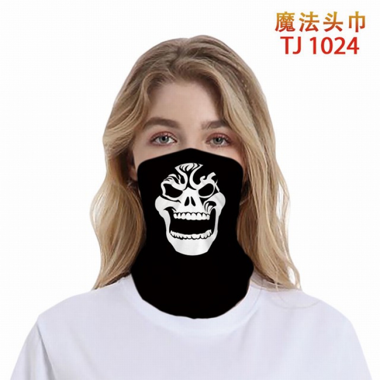 TJ-1024-Personalized color printing magic turban scarf