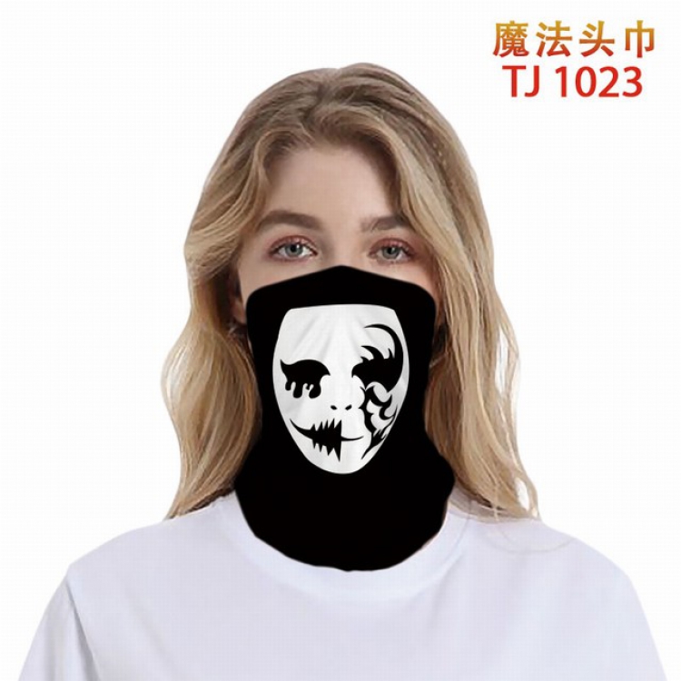 TJ-1023-Personalized color printing magic turban scarf