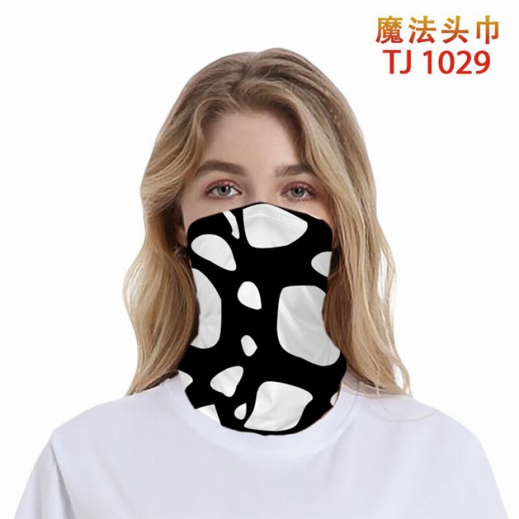 TJ-1030-Personalized color printing magic turban scarf