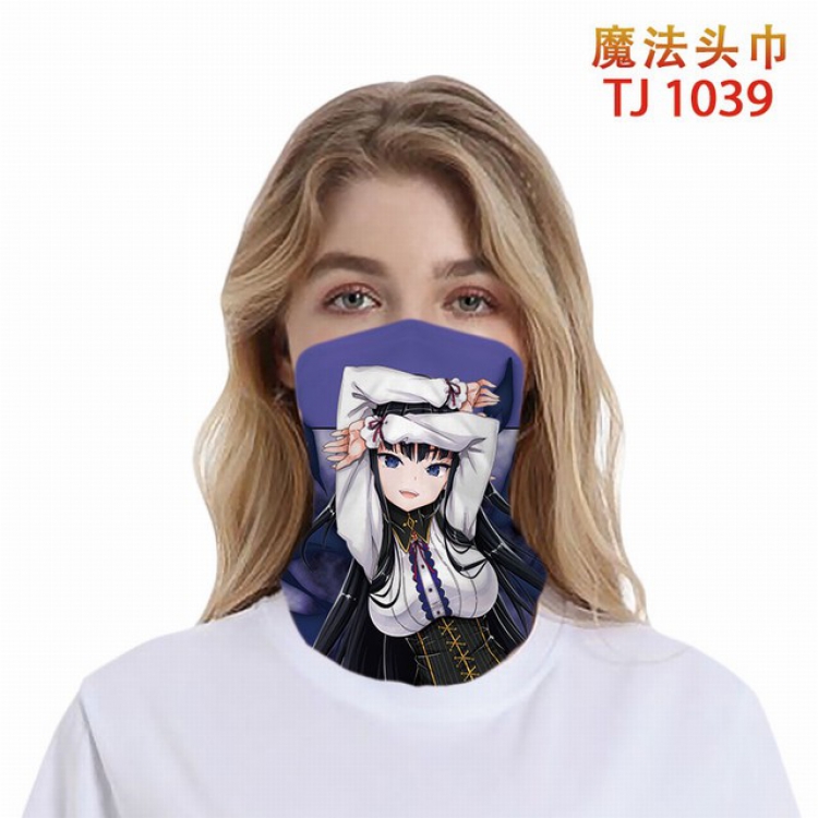 TJ-1039-Personalized color printing magic turban scarf