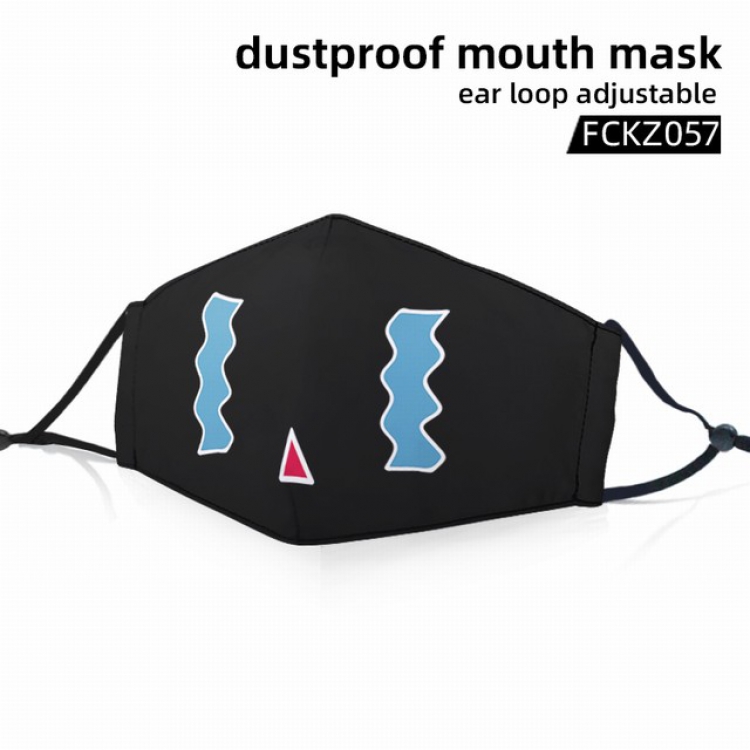 FCKZ057-Personality facial expression dustproof mouth mask ear loop adijustable a set price for 5 pcs