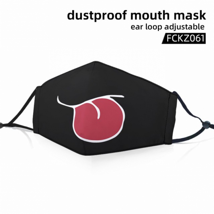 FCKZ061-Personality facial expression dustproof mouth mask ear loop adijustable a set price for 5 pcs