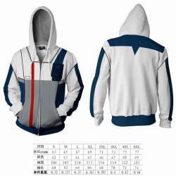 Gundam hooded zipper sweater c...