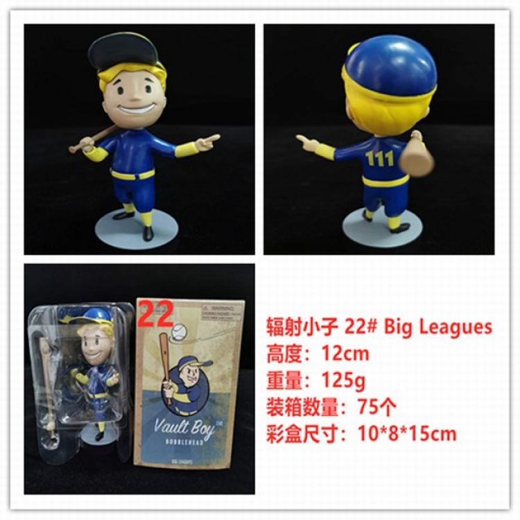 Fallout 4th generation Big Leagues Boxed Shake head Figure Decoration 12CM 125G No.22