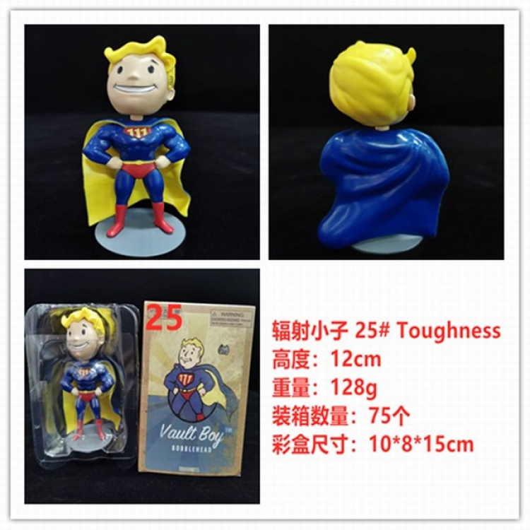 Fallout 4th generation Toughness Boxed Shake head Figure Decoration 12CM 128G No.25