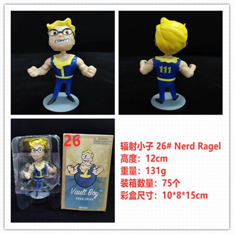 Fallout 4th generation Demolition Boxed Shake head Figure Decoration 12CM 131G No.26 