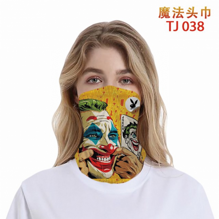 TJ-038-Joker Personalized color printing magic turban scarf