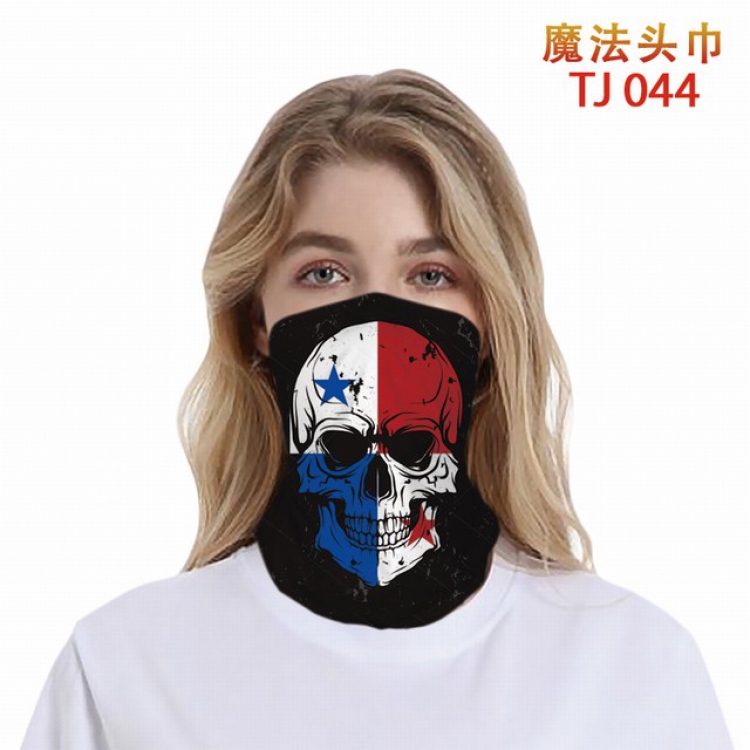 TJ-044- Personalized color printing magic turban scarf