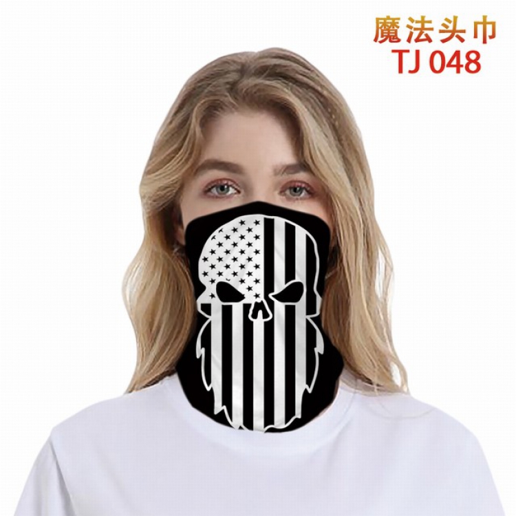 TJ-048- Personalized color printing magic turban scarf